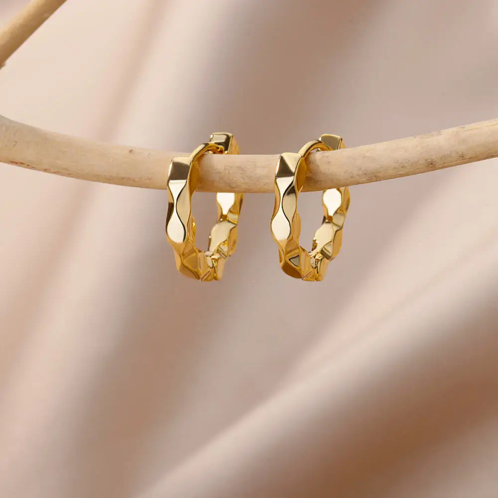 18K Gold Light Luxury Earrings