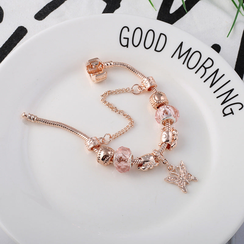 Fashion Love Geometric Rose Gold Bracelet