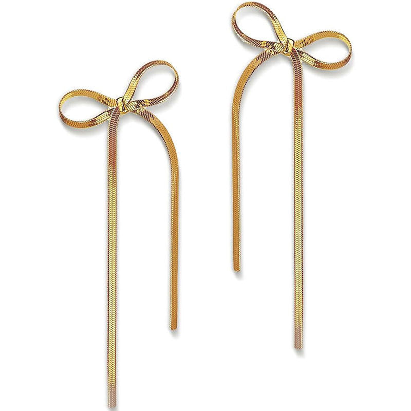 18k Gold Plated Bowknot Earring