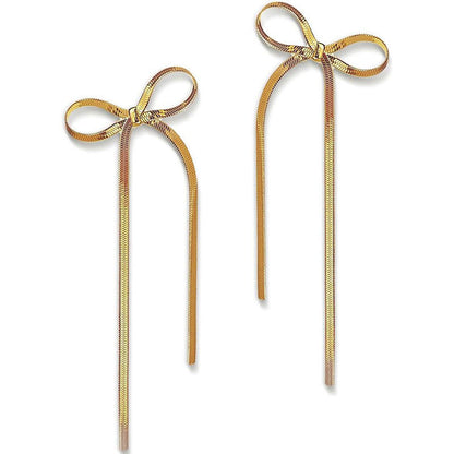 18k Gold Plated Bowknot Earring