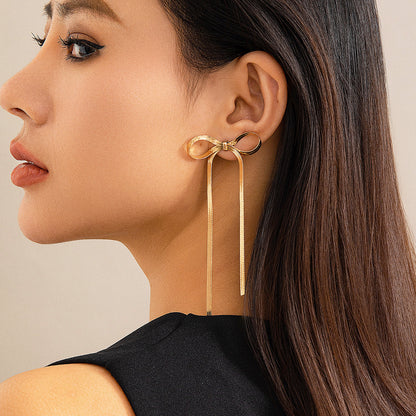 18k Gold Plated Bowknot Earring