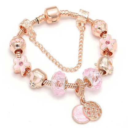 Fashion Love Geometric Rose Gold Bracelet