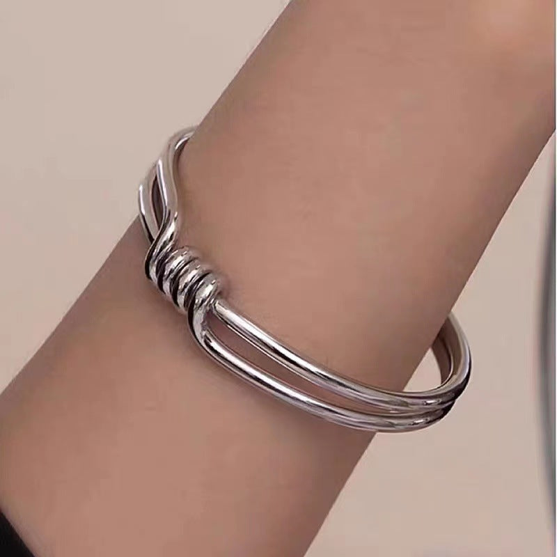 Minimal Art Knotted Bracelet