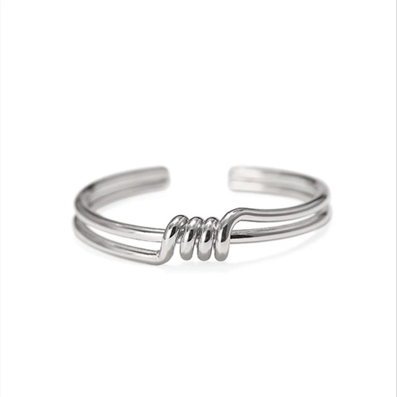 Minimal Art Knotted Bracelet