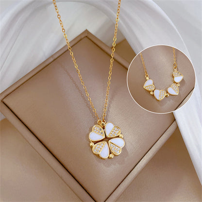 Luxury Four Leaf Clover Pendant Necklace