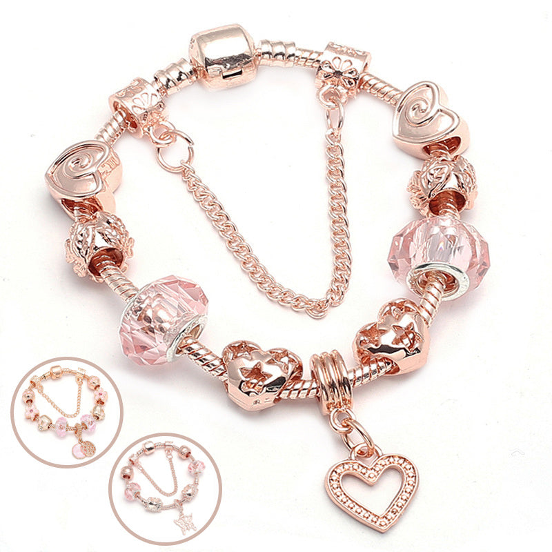 Fashion Love Geometric Rose Gold Bracelet