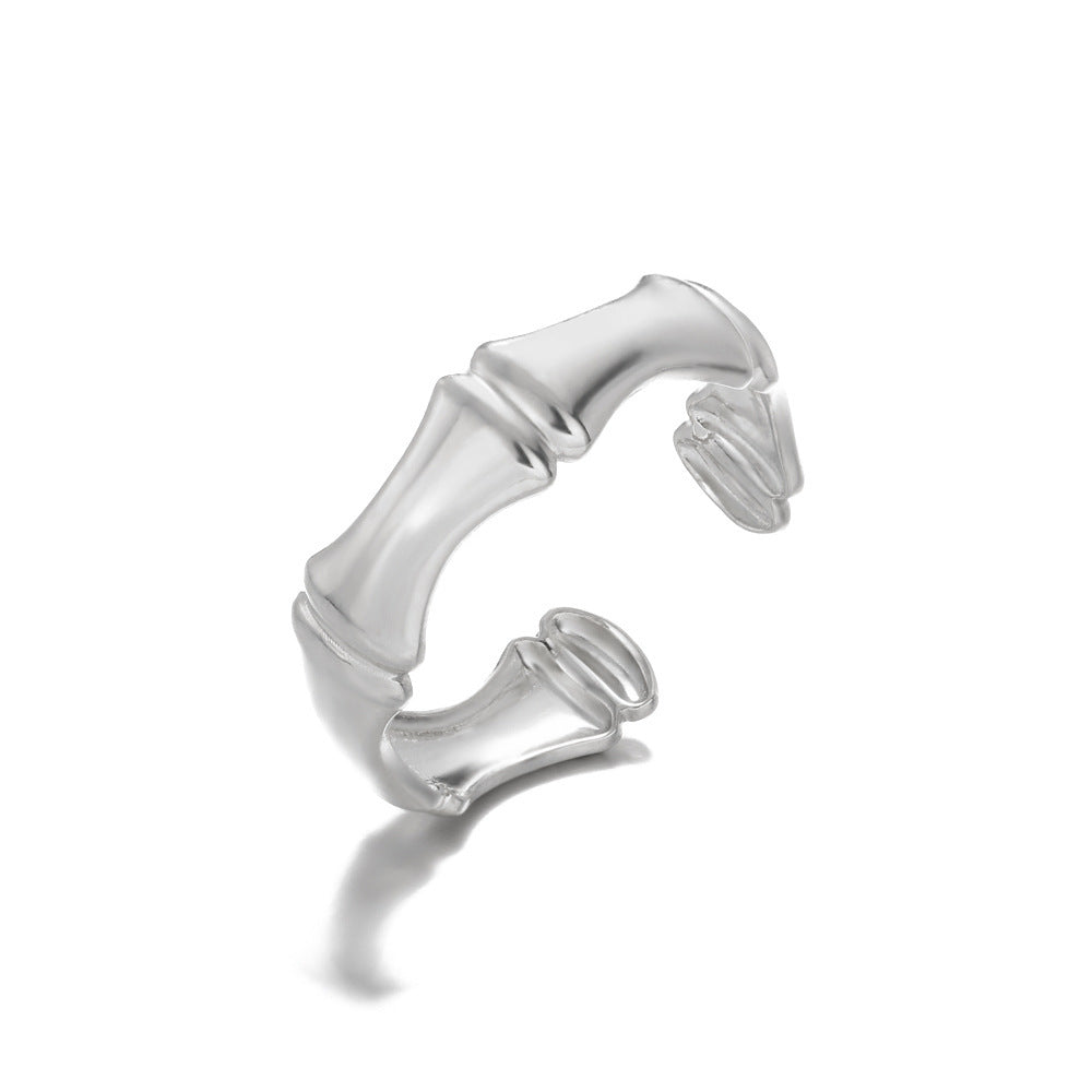 Geometry Pattern Hollow Adjustable Ring